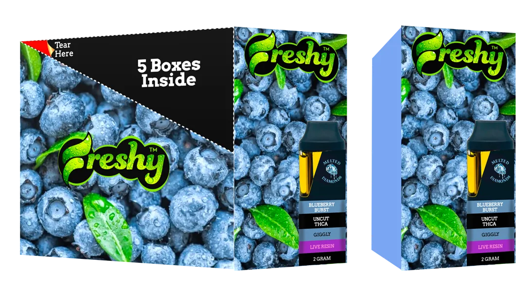 Freshy 2G THCA Disposable Vape Blueberry Burst Freshy 2G THCA Disposable Vape Blueberry Burst