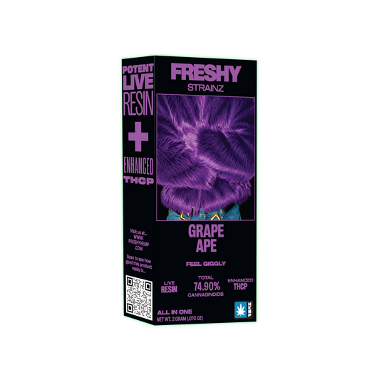 Strainz 2G Live Resin Enhanced THCP Disposable Vape – Grape Ape