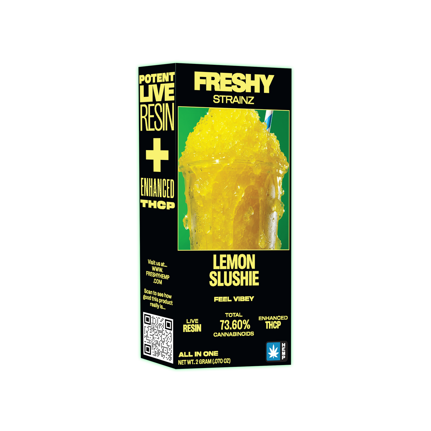 Strainz 2G Live Resin Enhanced THCP Disposable Vape – Lemon Slushie