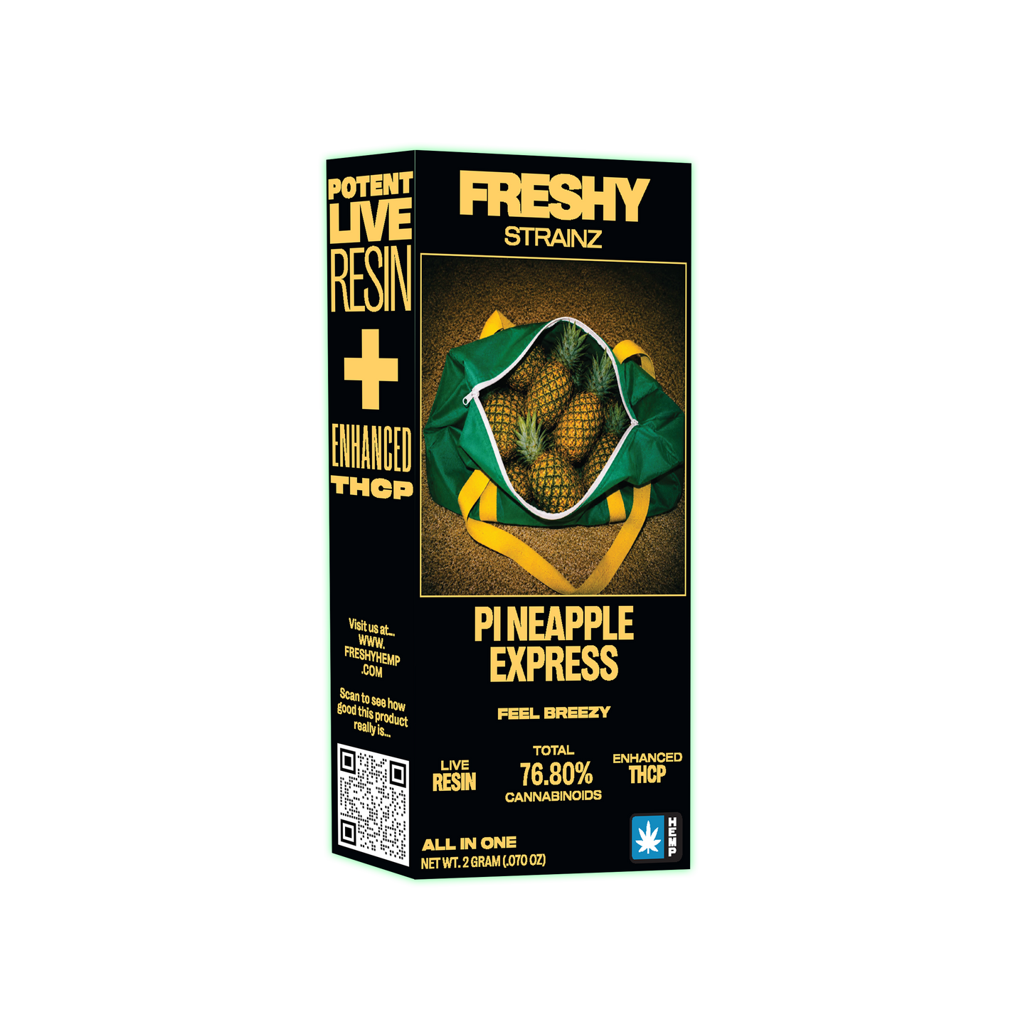 Strainz 2G Live Resin Enhanced THCP Disposable Vape – Pineapple Express