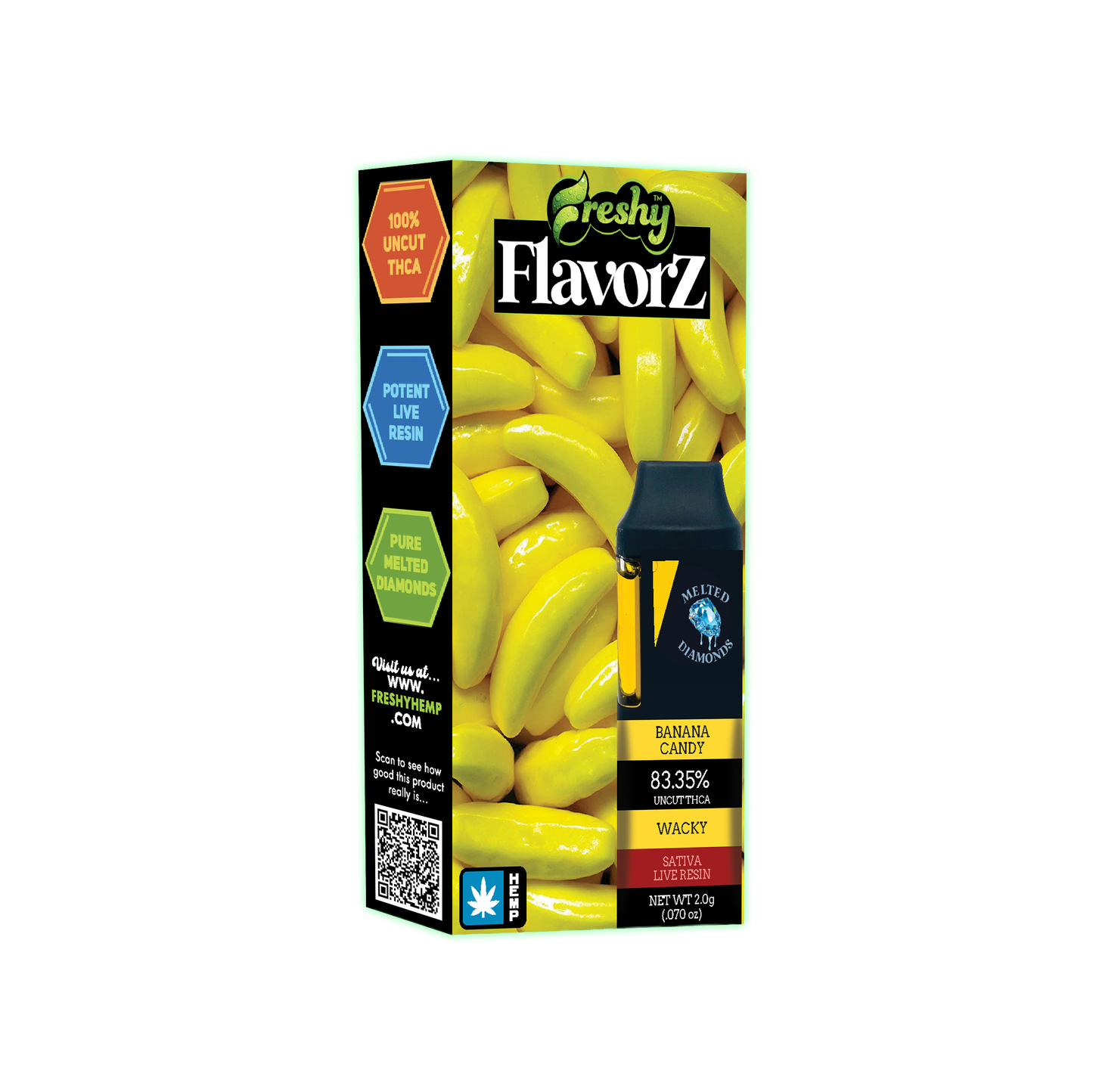 Freshy 2G THCA Disposable Vape – Banana Candy