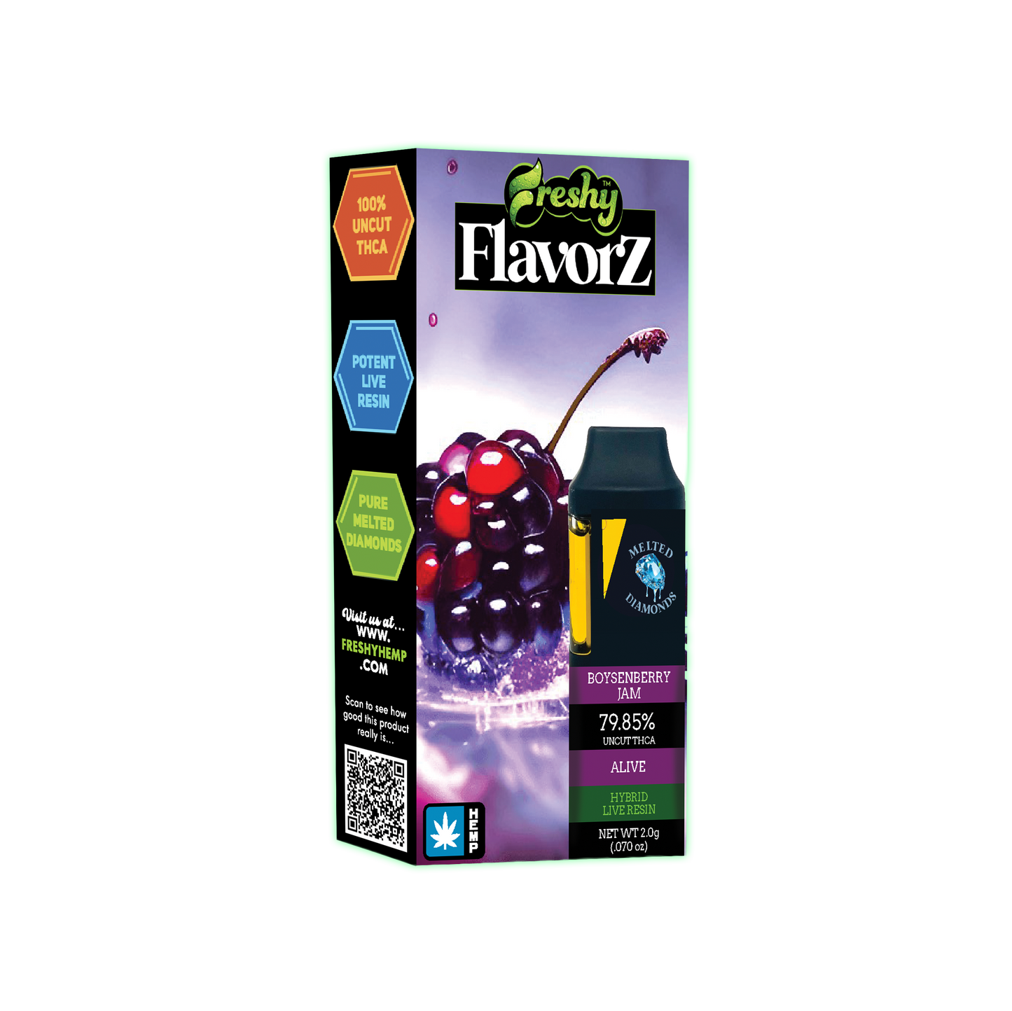 Freshy 2G THCA Disposable Vape – Boysenberry Jam