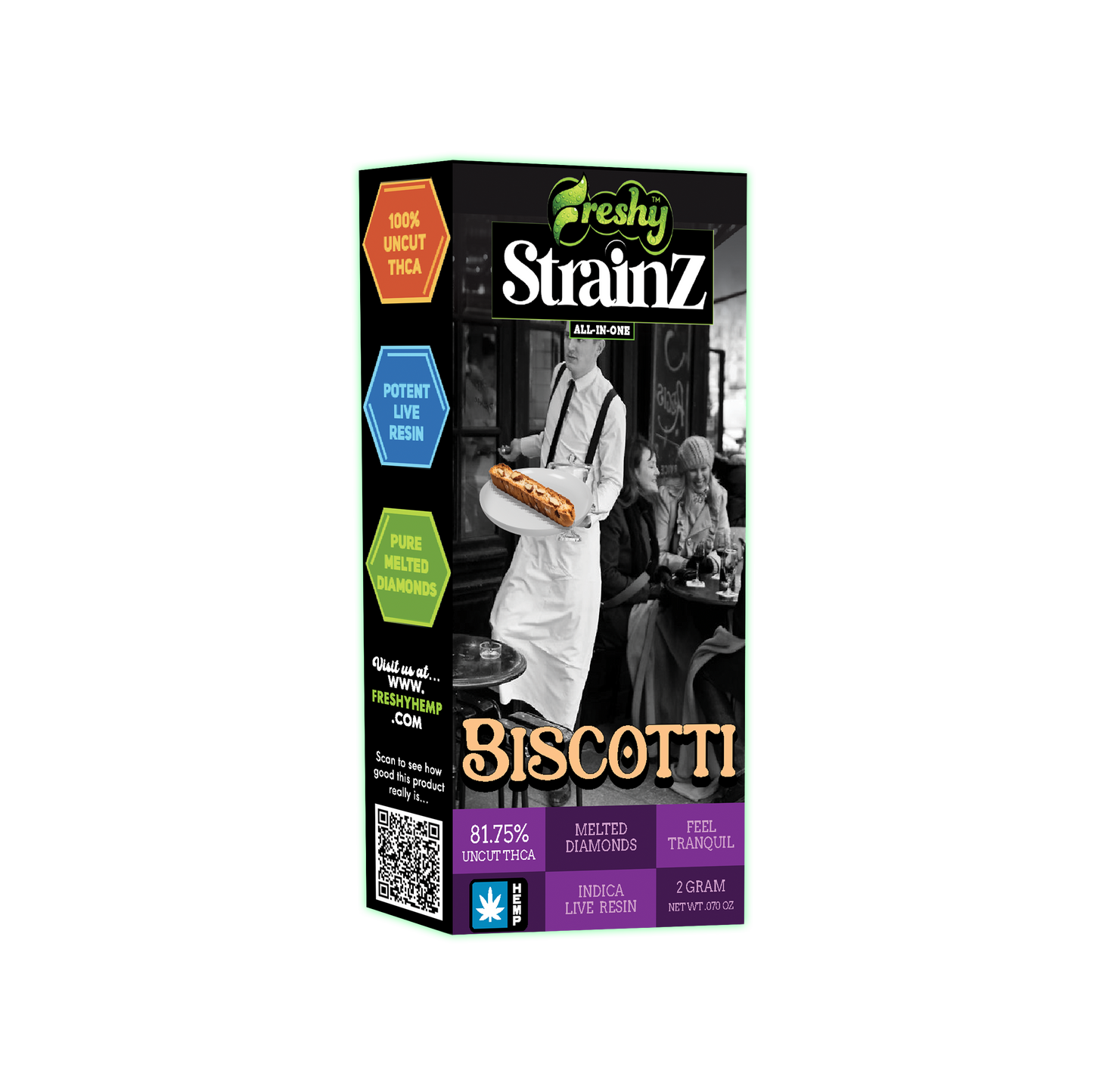 Strainz 2G THCA Disposable Vape – Biscotti