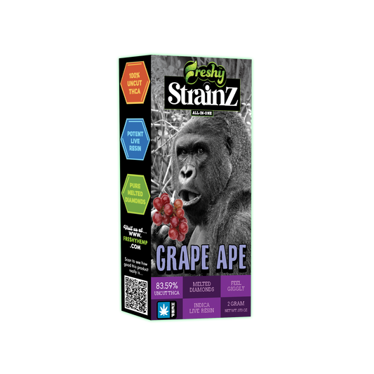 Strainz 2G THCA Disposable Vape – Grape Ape