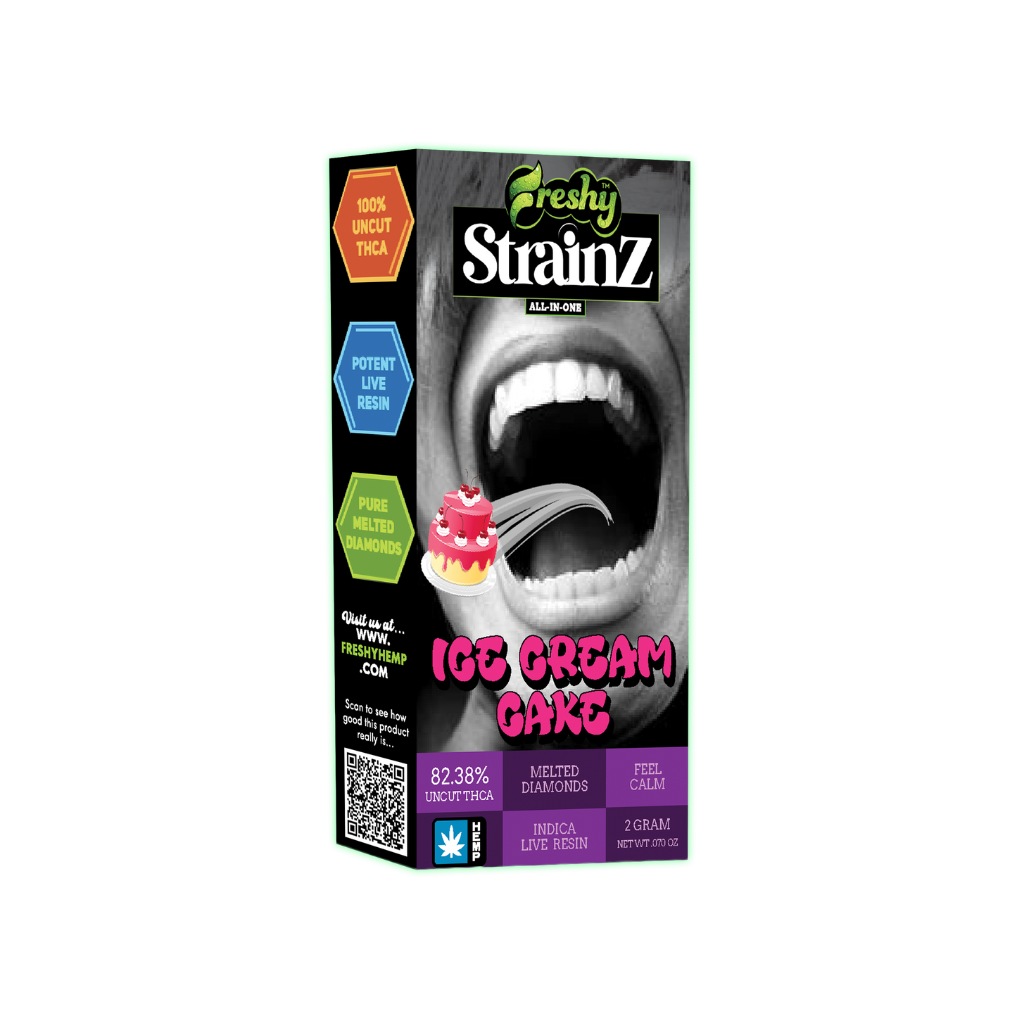 Strainz 2G THCA Disposable Vape – Ice Cream Cake