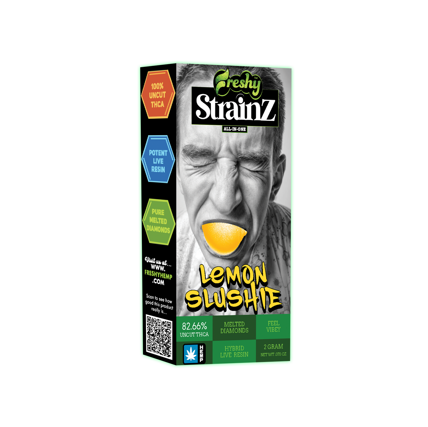 Strainz 2G THCA Disposable Vape – Lemon Slushie