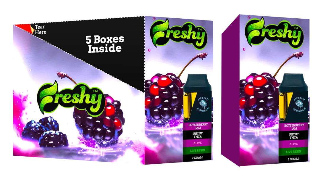 Freshy 2G THCA Disposable Vape – Boysenberry Jam