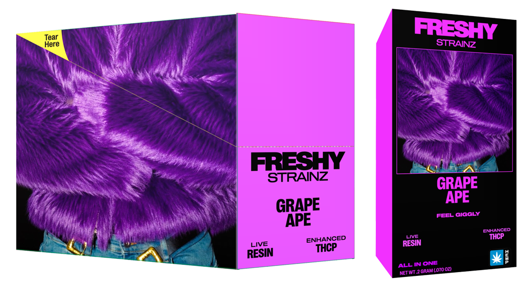 Strainz 2G Live Resin Enhanced THCP Disposable Vape – Grape Ape