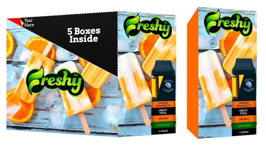 Freshy 2G THCA Disposable Vape – Orange Dreamsicle