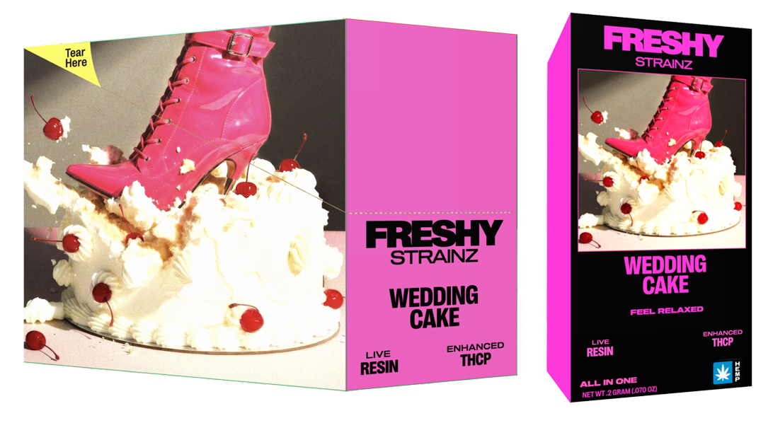 Strainz 2G Live Resin Enhanced THCP Disposable Vape – Wedding Cake